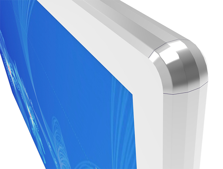 50寸壁掛廣告機-銀色